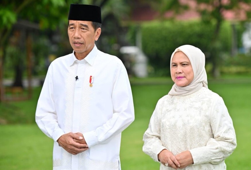 Presiden Jokowi dan Ibu Iriana Ucapkan Selamat Idulfitri 1445 Hijriah