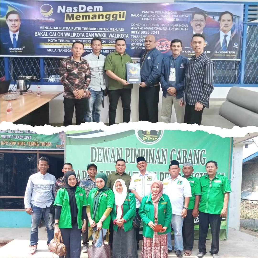 Sambangi PPP dan Nasdem, dr Riski Ambil Formulir Pendaftaran Bacalon Wakil Walikota Tebing Tinggi