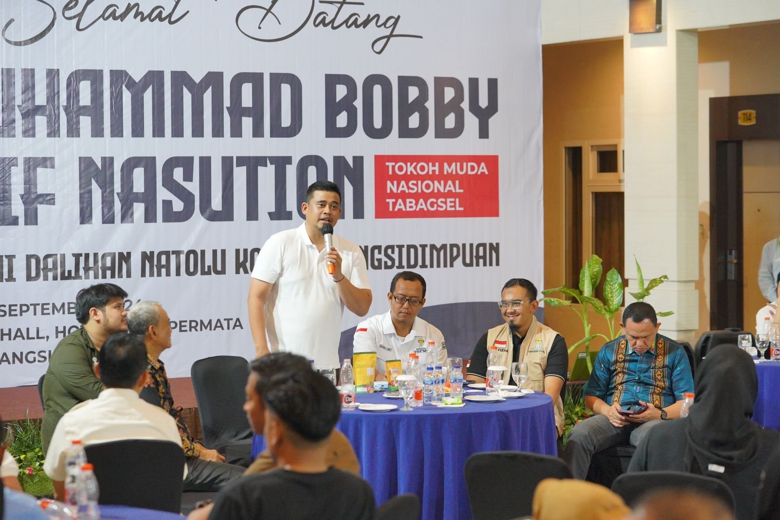 Paparkan Program Kerja dihadapan HIPMI Se-Tabagsel, Bobby : Setiap Kegiatan Wajib Ada Pojok UMKM