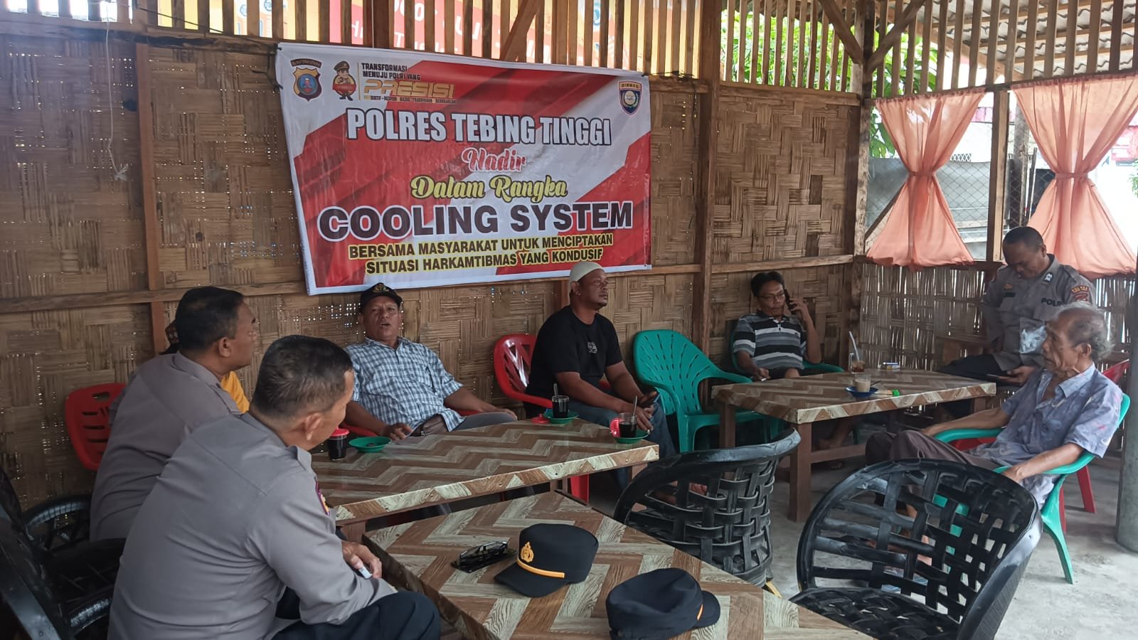 Polres Tebing Tinggi Gelar Kegiatan Cooling System Untuk Ciptakan Kamtibmas