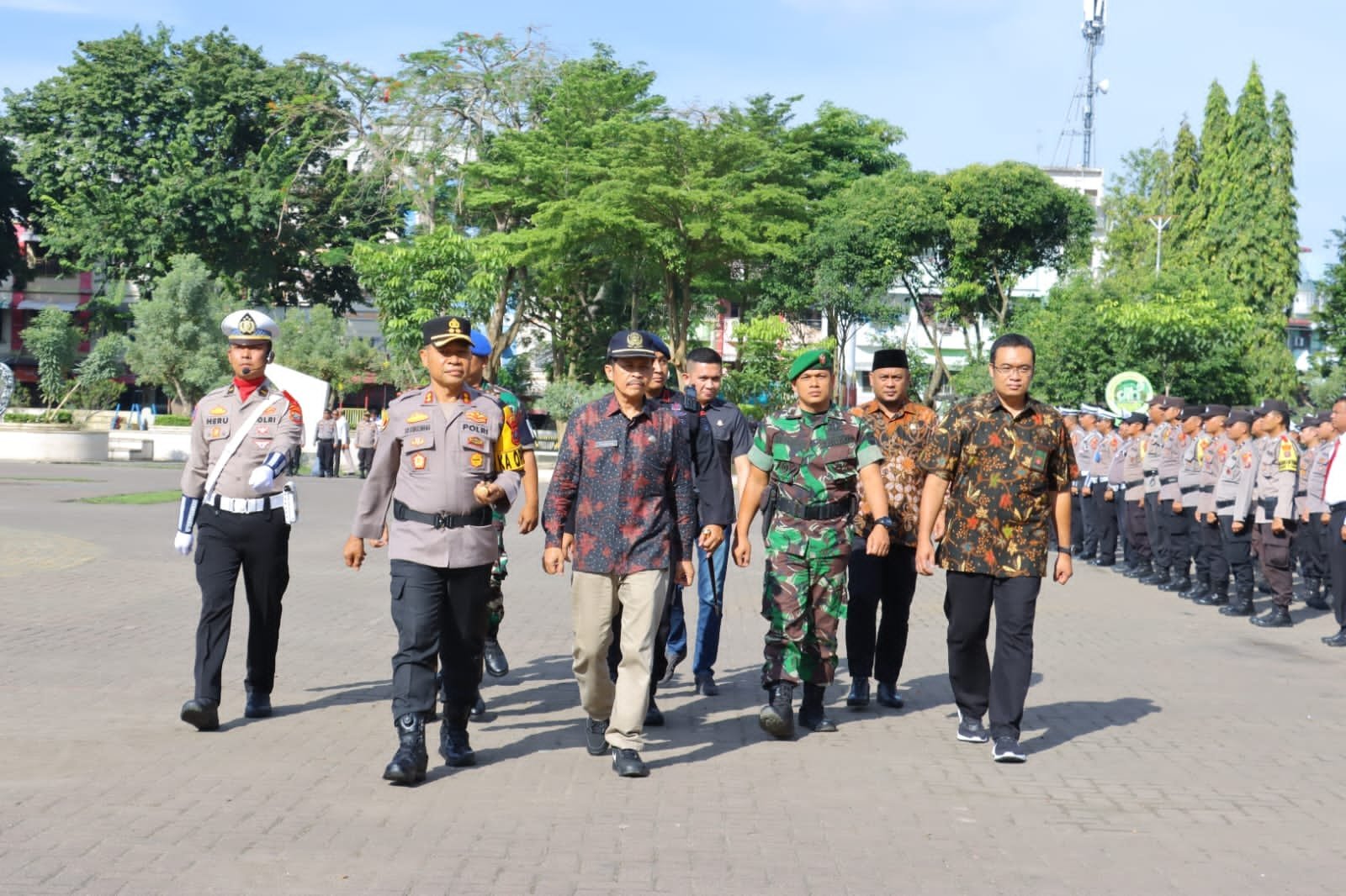 Pastikan Kesiapan Pengamanan, Polres Tebing Tinggi Gelar Apel Pasukan Operasi Lilin Toba 2024