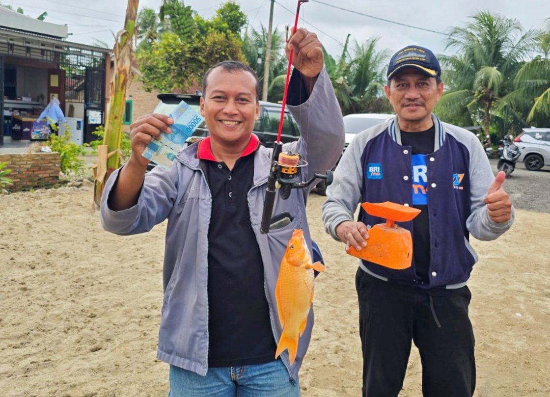 Meriahkan HUT BRI ke-129, BRI Kisaran Gelar Lomba Mancing Mania Ceria